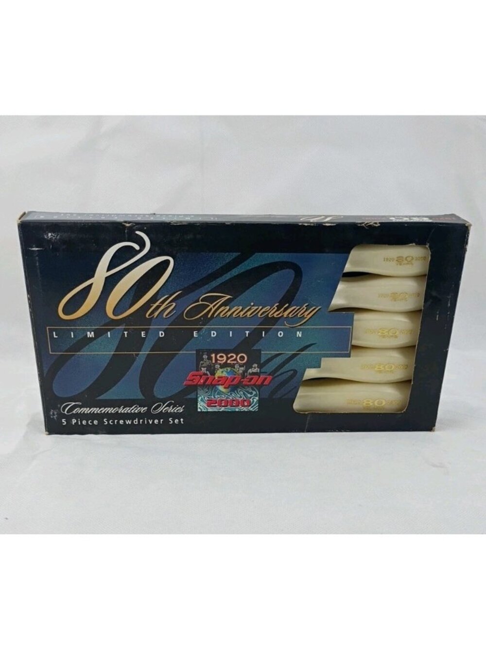 Snap-on 80th Anniversary Collector Screwdriver Set Pearl White Rare
